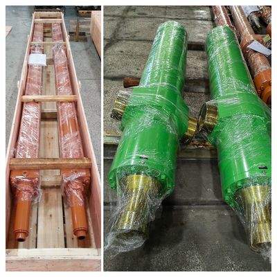 Ciśnienie badawcze 32 MPa Ciężkie cylindry hydrauliczne 3-stopniowe z maksymalną średnicą otworu 865 mm w zakładzie stalowym