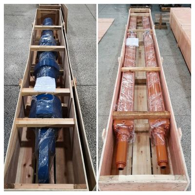 32 Mpa Ciśnienie badawcze Fabryka stalowa Ciężkie cylindry hydrauliczne z dostosowaną długością uderzenia