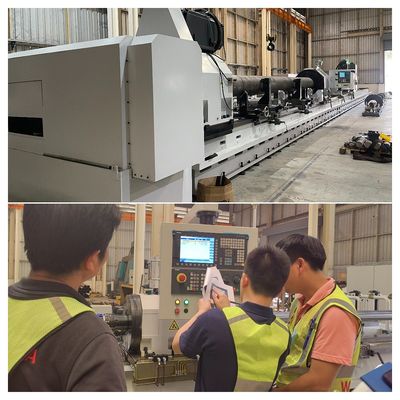 2 głowice na zamówienie Skiving i Roller Brushing Machine z SIEMENS CNC