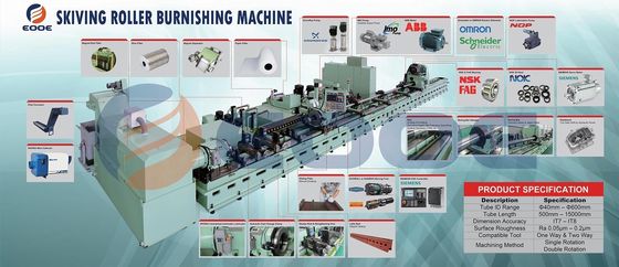 Roughness Ra 0.1 Skiving And Roller Burning Device 255 - 285HB Cylinder Tube