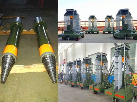 Max ID 500mm Niestandardowy cylinder hydrauliczny trzyetapowy żuraw cylinder hydrauliczny