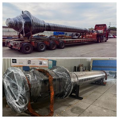 Wyrzutniczy cylinder pionowy antyrotacyjny do kartek aluminiowych